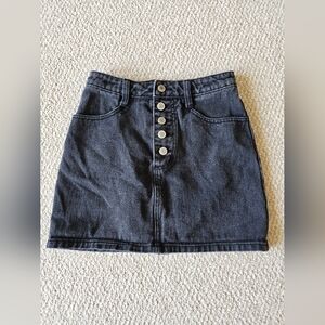 PacSun J. Galt Black Denim Mini Skirt
